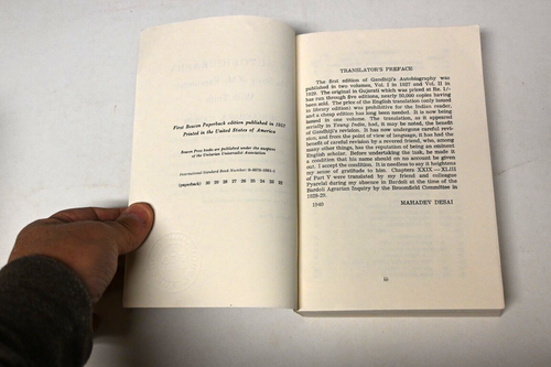An Autobiography By Mohandas K Gandhi 1957 1st Beacon Paperback Ed - Foto 4 di 9