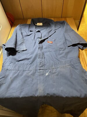 Dickies Coveralls Adult Size 44 Short Blue Overalls Boiler Suit Workwear Men