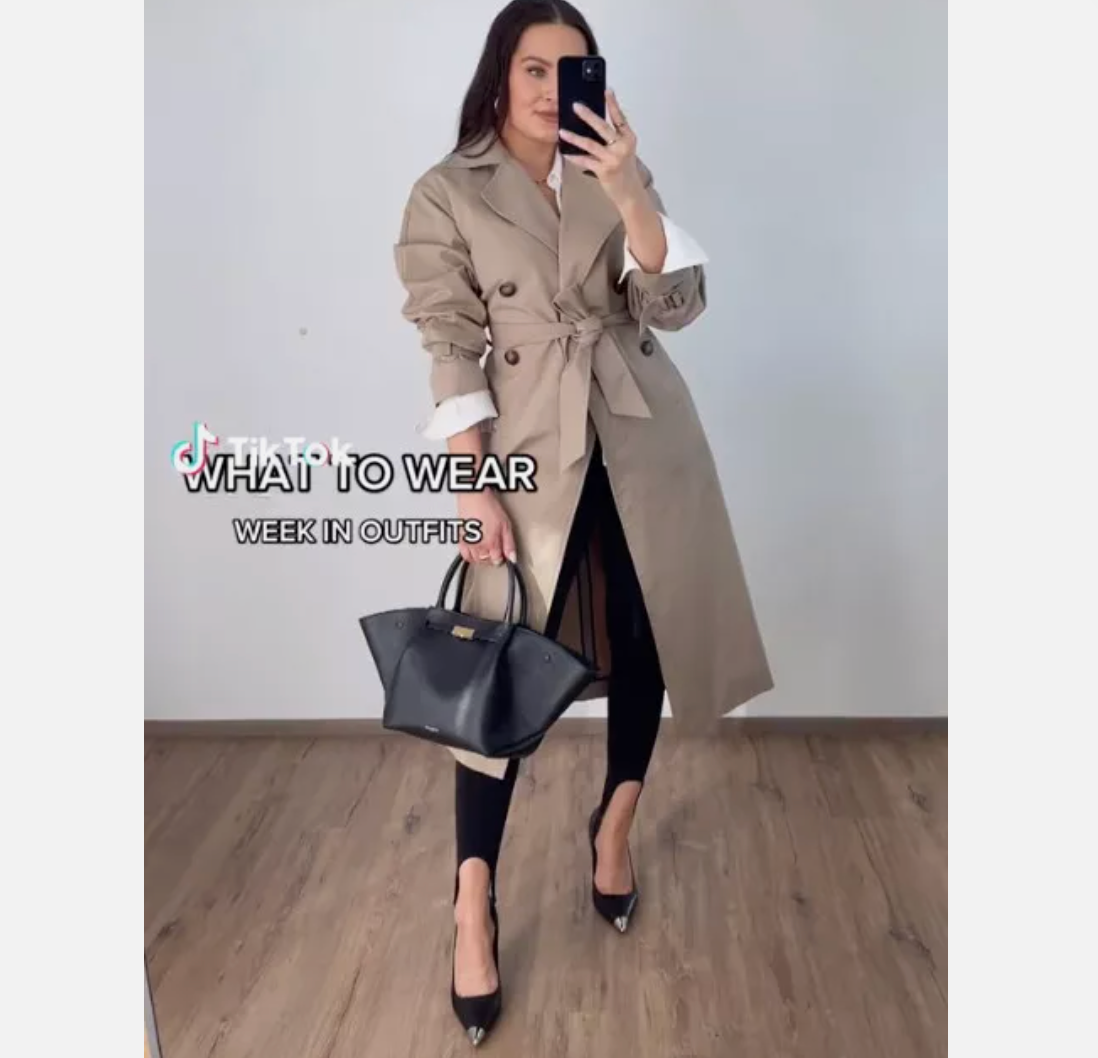 ZARA WOMEN NEW Double Breasted BELTED TOPCOAT TRENCH COAT