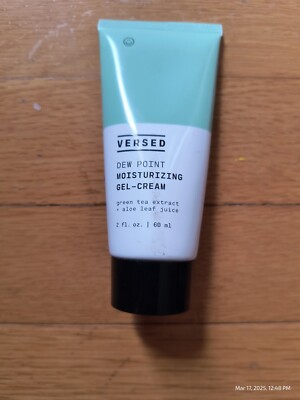 Versed Dew Point Moisturizing Gel-Cream Green tea Extract & Aloe Vera 2 fl oz