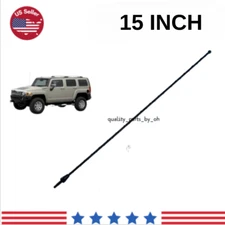 15" Short Black Antenna Mast Replacement AM/FM For HUMMER H3 2006-2010