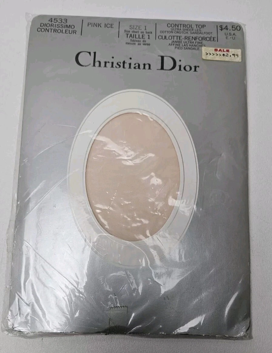 Pantalon vintage Christian Dior 4533 Diorissimo rose glace taille 1 ultra pur serré