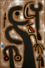 JOAN MIRO Surrealism Art Poster or Canvas Print "PEINTURE"