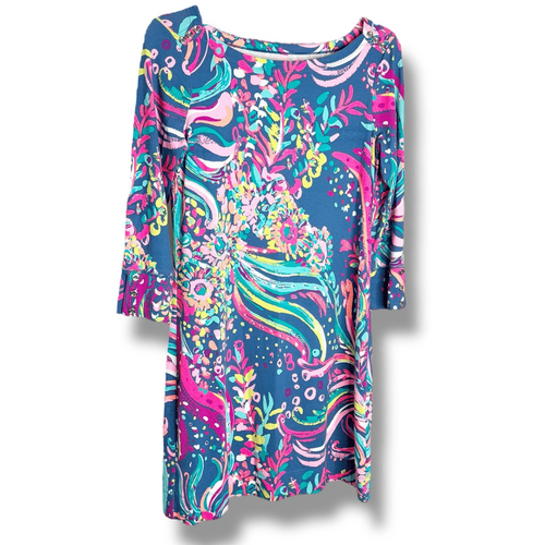 Lilly Pulitzer Sophie Dress in Beautiful Navy Beach Loot Women’s Size Small S - Picture 5 of 11