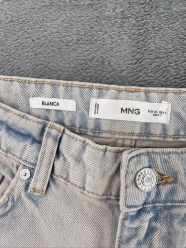 Magno Blanca Straight-Fit Cropped Jeans, Size UK 12, Light Blue - Picture 5 of 17