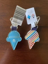 ALDI Gear  2024 Quarter Holder Keeper Keychain Ice Cream Cone
