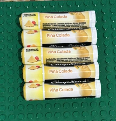 Five Chapstick Pina Colada Lip Balm Lot New
