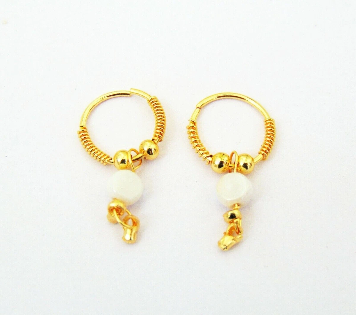 Gold earrings for baby girl in india deals