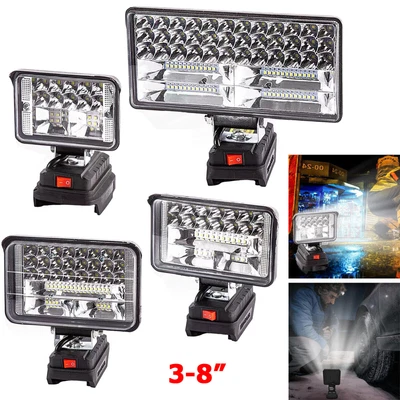 For Makita Battery 18V Li-Ion LED Work Light Workshop Camping Flashlights USB UK