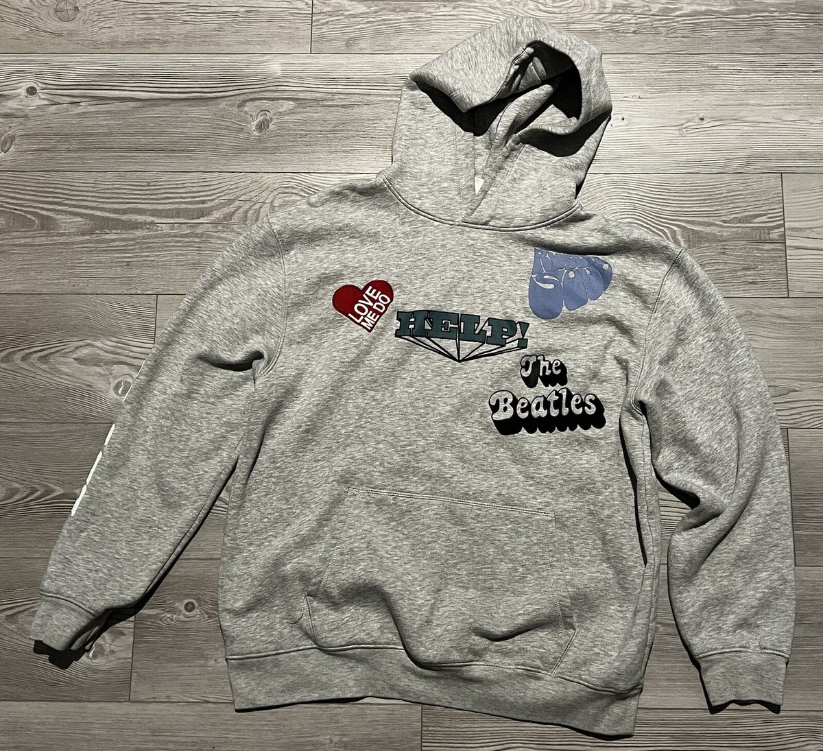 Zara X The Beatles Hooded Sweatshirt Size XL Rubber Soul Let Zara X The Beatles Hooded Sweatshirt Size XL Rubber Soul Let