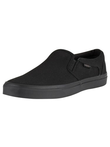 vans asher black and white