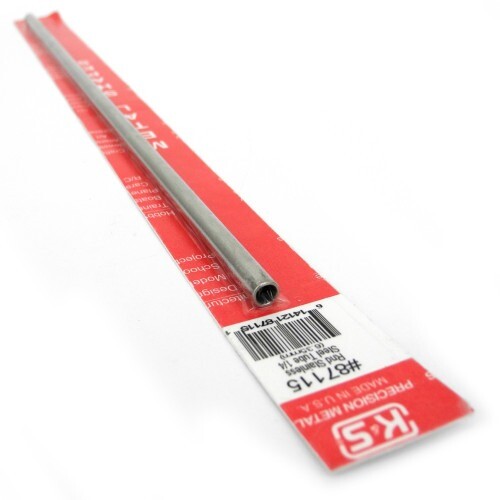 K&S Metals Round SS Stainless Steel Tube 1/4 x 22GA x 12" #87115 - FZ87115 - Picture 2 of 2
