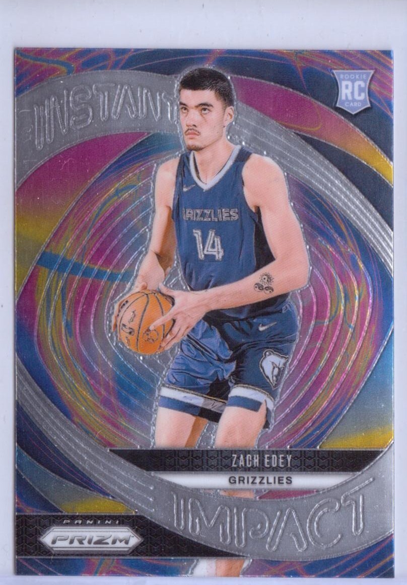 2024-25 Panini Prizm Instant Impact #25 Zach Edey RC - Memphis Grizzlies