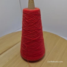 Unbranded machine knitting yarn - 1 ply red 135 grams (C155)