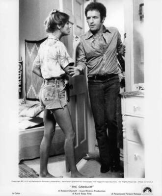 Lauren Hutton tries to prevent James Caan from entering her apartm- Old Photo