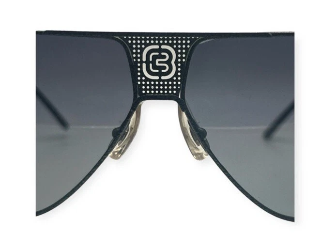 Gafas de sol CEBE France Bijoux Metal Aviator, Gunmetal Black, Deadstock, Unisex Foto 2 de 4