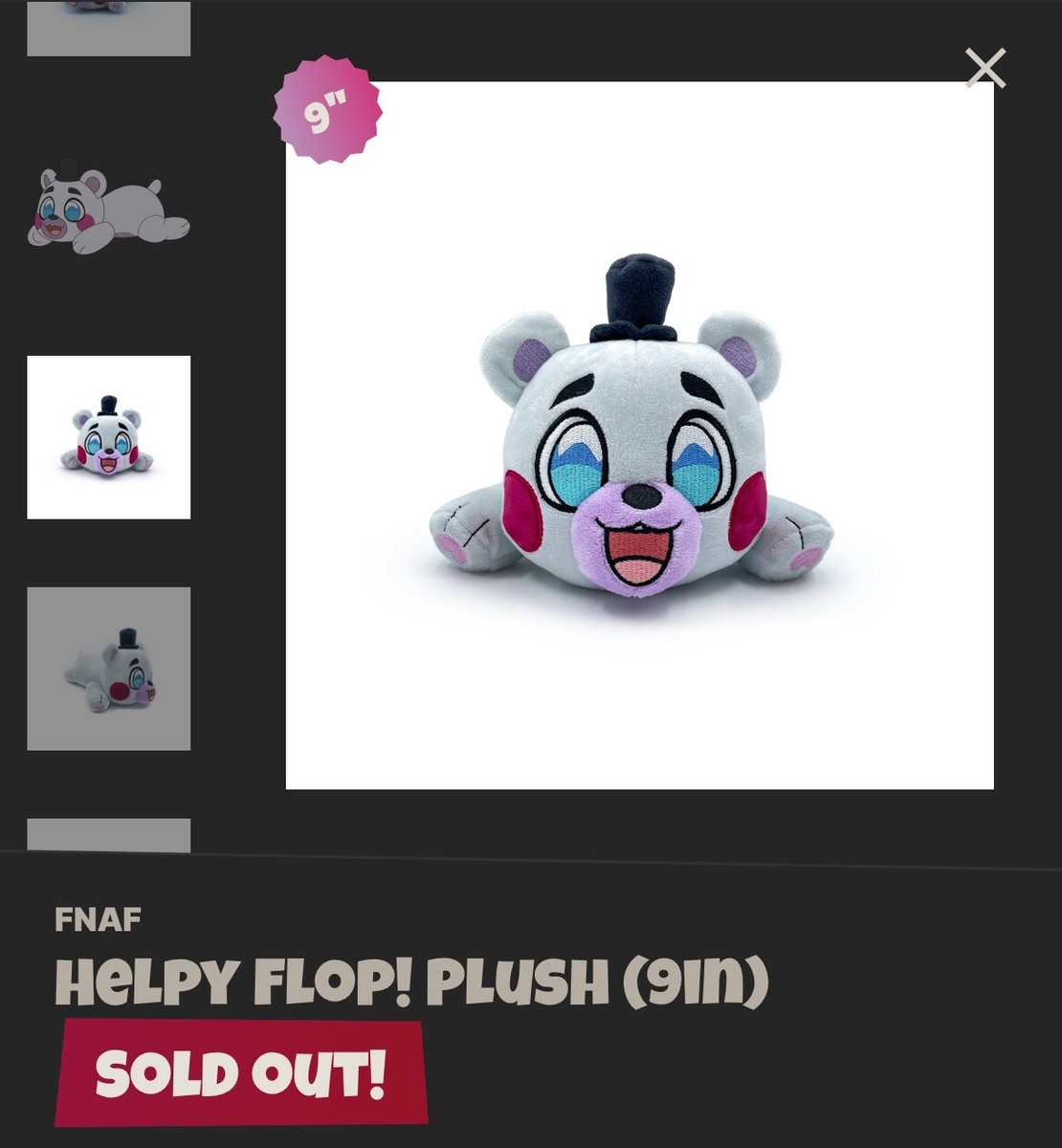 Youtooz * Helpy Flop! * Five Nights At Freddy's * 9 Inch