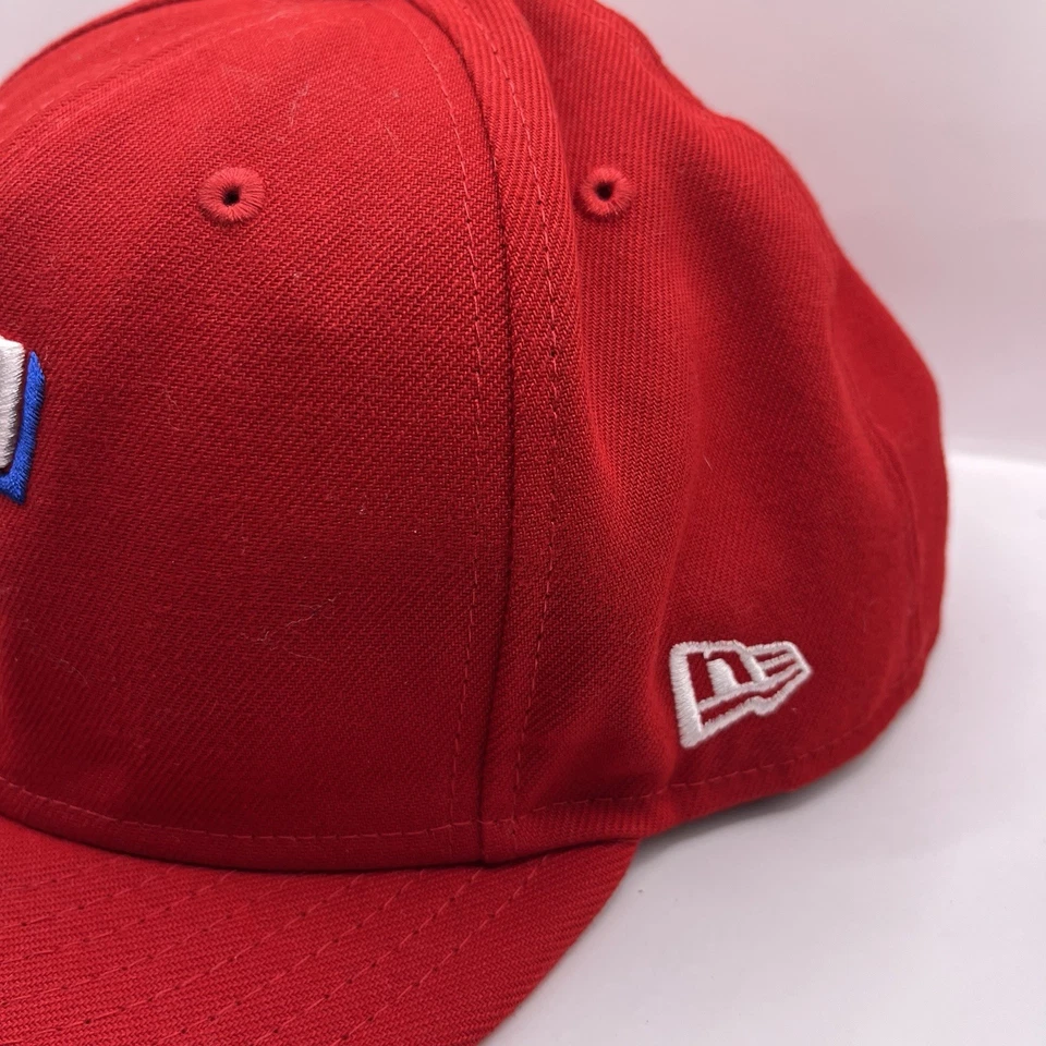 Gorra de béisbol Texas Rangers New Era 59fifty roja ajustada talla 7 5/8 MLB Foto 3 de 4