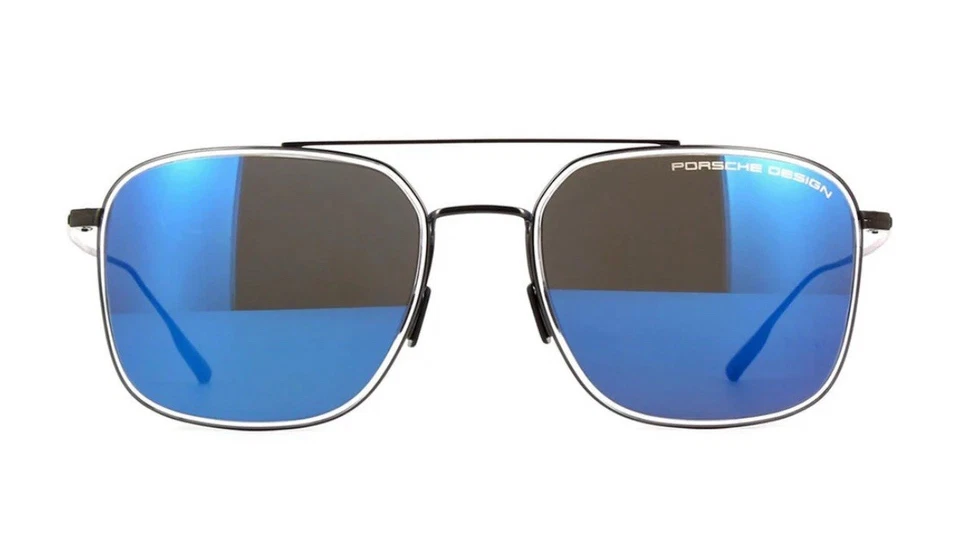GAFAS DE SOL PORSCHE DESIGN P8940 A NEGRO/AZUL ESPEJO TITANIO JAPÓN 55MM NUEVAS EN CAJA Foto 2 de 4