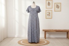 Women Cotton Free Size Nighty Indian Printed Nightwear Sleepwear Night Gown Maxi