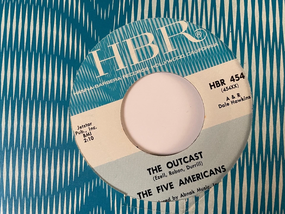 The Five Americans - 1965 US Hanna Barbera Records 45: I See The Light _NM - Image 4 of 4