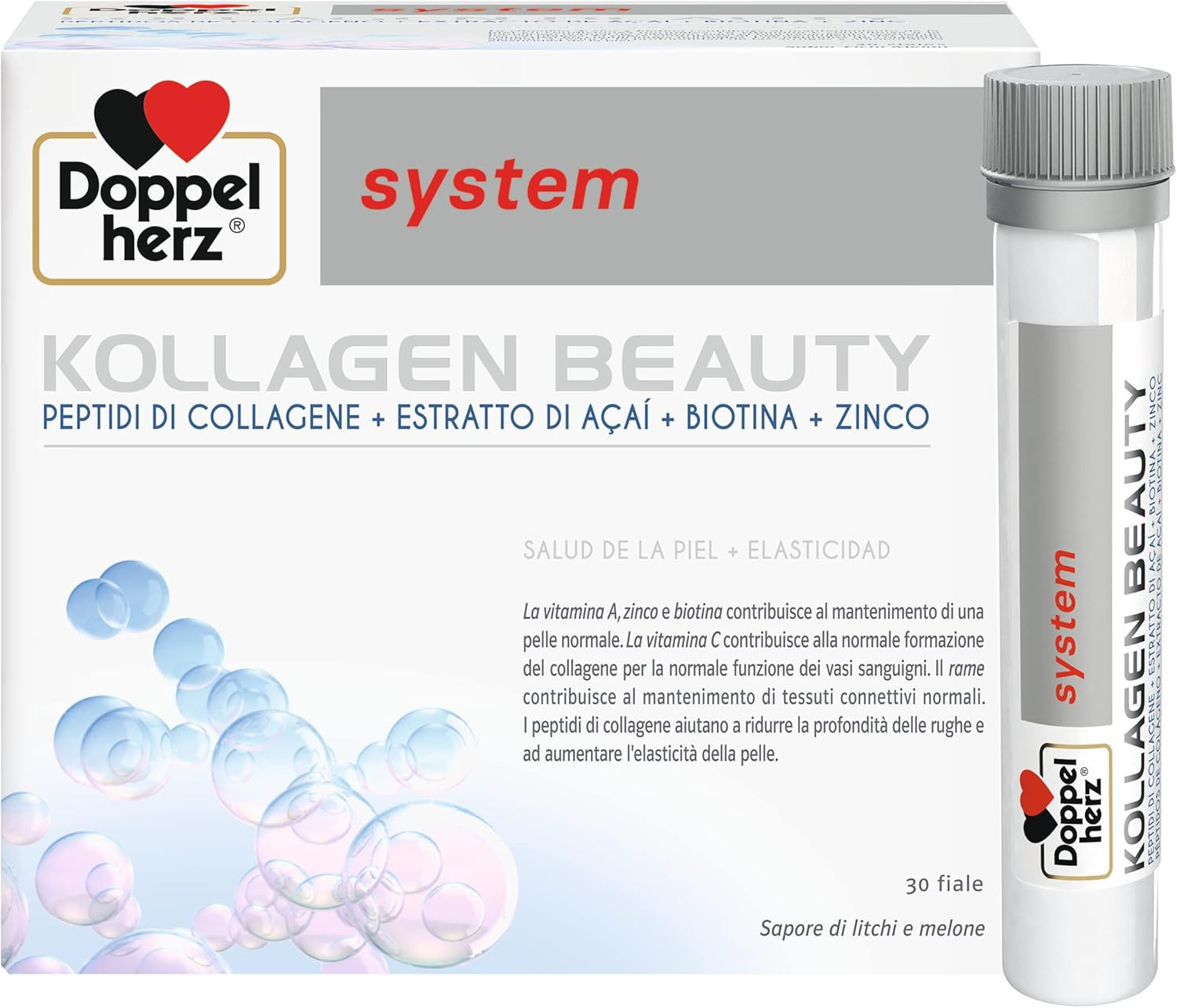 Collagene da Bere System BEAUTY: Trattamento Anti-Age 30 Giorni