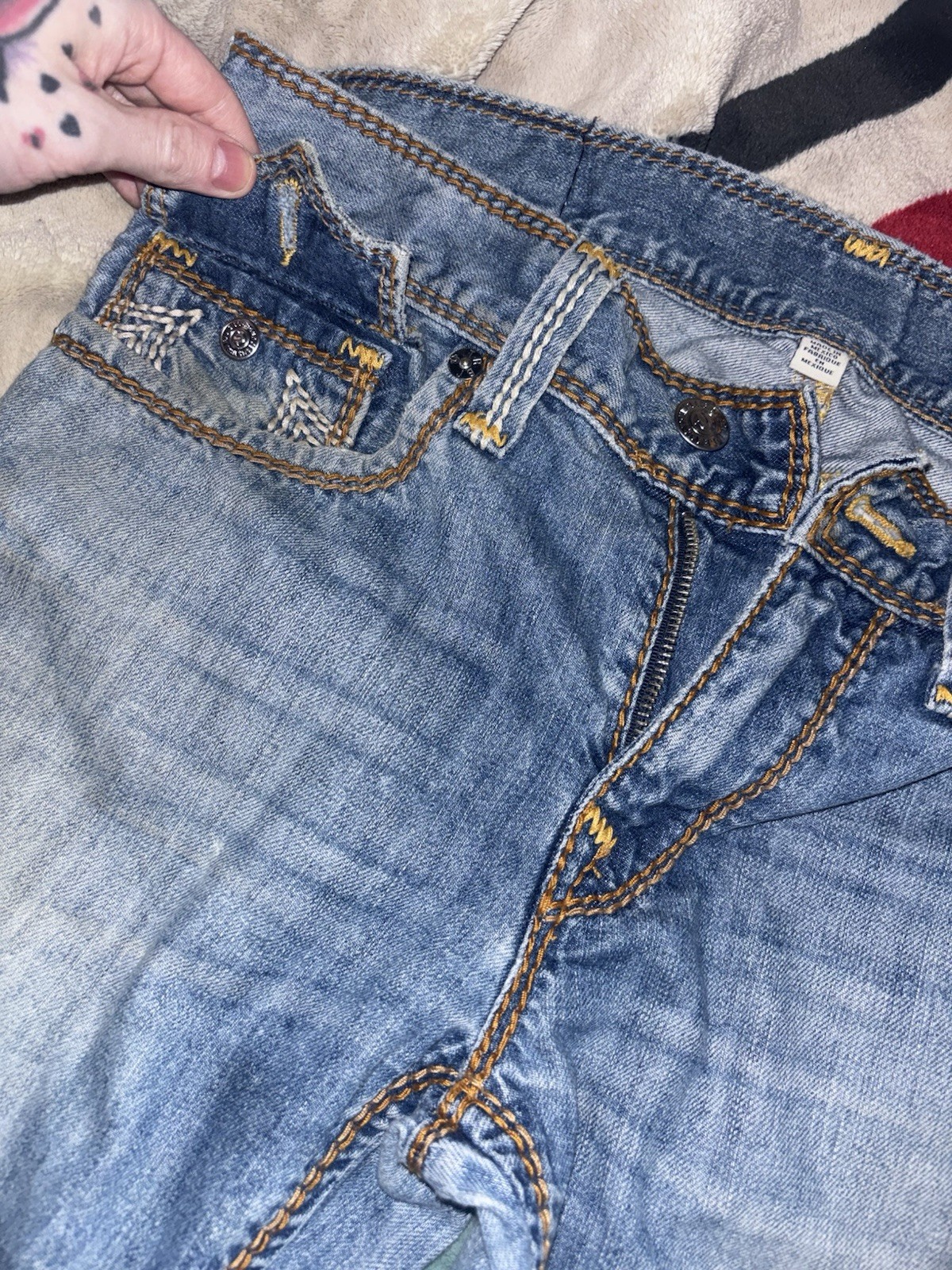 2015 True Religion Boot Cut Blue men’s Jeans! 32 thumbnail 3