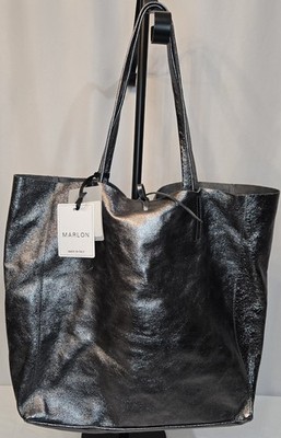 NWT Marlon Borsa Shopper Maxi Tote / Leather