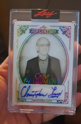 Leaf POP Century 2026 Pearl Albumen Christopher Lloyd Doc Brown #1/4 PA-CL1