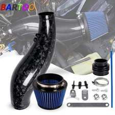 Forged Carbon Fiber Cold Air Intake Pipe Air Filter For Honda Civic 92-00 EG EK