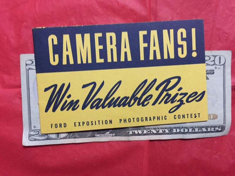 1939 FORD "FORD EXPOSITION PHOTOGRAPHIC CONTEST" Car Dealer Brochure
