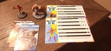 Marvel Crisis Protocol Pyro And The BLOB PAINTED With Cards