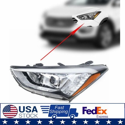For 2013 2014 2015 2016 Hyundai Santa Fe Headlight Headlamp Left Driver Side LH