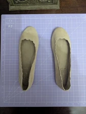 Crown Vintage Size 11  Cream Colored Shoes, Flats, Wedding Shoes
