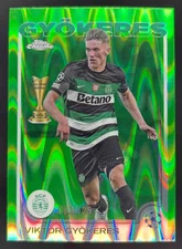 2024-25 Topps Chrome Neon Green RayWave Refractor #131 Viktor Gyokeres /125