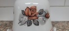 Vtg Fixture Ceiling Fan Lily Lamp Shade Bell Rose White Glass Globe Barn Cottage — photo 3