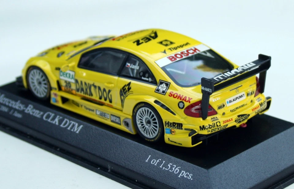 AMG-Mercedes CLK cupé W209 "DTM 2004" #20, Jarek Janis, Minichamps en M. 1:43 Foto 2 de 4