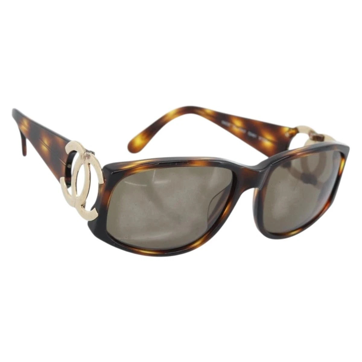 CHANEL Brown Plastic Frame Sunglasses for Women for sale | eBay display picture 2