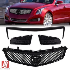 Fit 13-14 Cadillac ATS Front Grille/Trim Molding/Fog lamp Cover/Fog Light Strip
