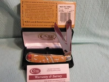 2007 CASE XX Exotic SNOW LEOPARD 6621 Full Size Trapper POCKET KNIFE LTD ED