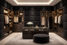 Luxury Soft Plush Black Velvet Upholstered Wall Panels Headboard, Wall Decor