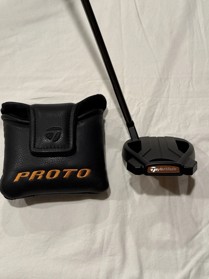 Паттер Taylormade Spider Tour X Proto под правую руку 34 дюйма короткий наклонный ограниченный выпуск черный - Изображение 3 из 4