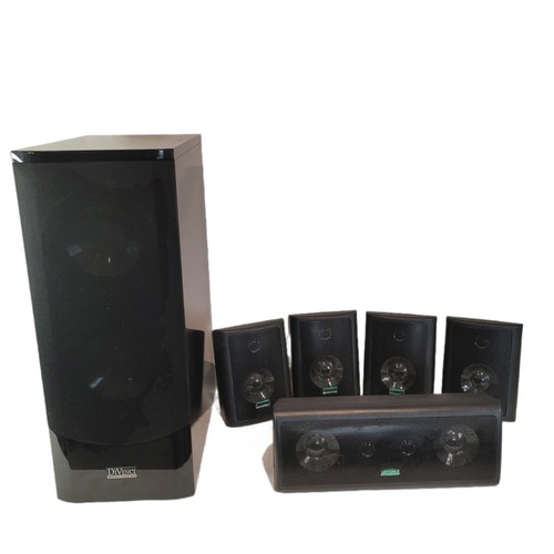 BLACK DIVINCI PREMIUM 6 LAUTSPRECHER 200 W Watt SURROUND-System mit Subwoofer - Bild 1 von 12