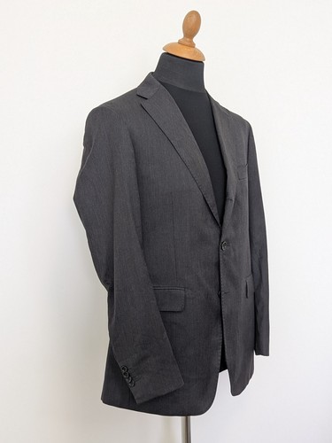 Boggi Milano Blazer Jacket US40 EU50 Gray Wool Sport Coat Suit Jacket - Picture 2 of 19