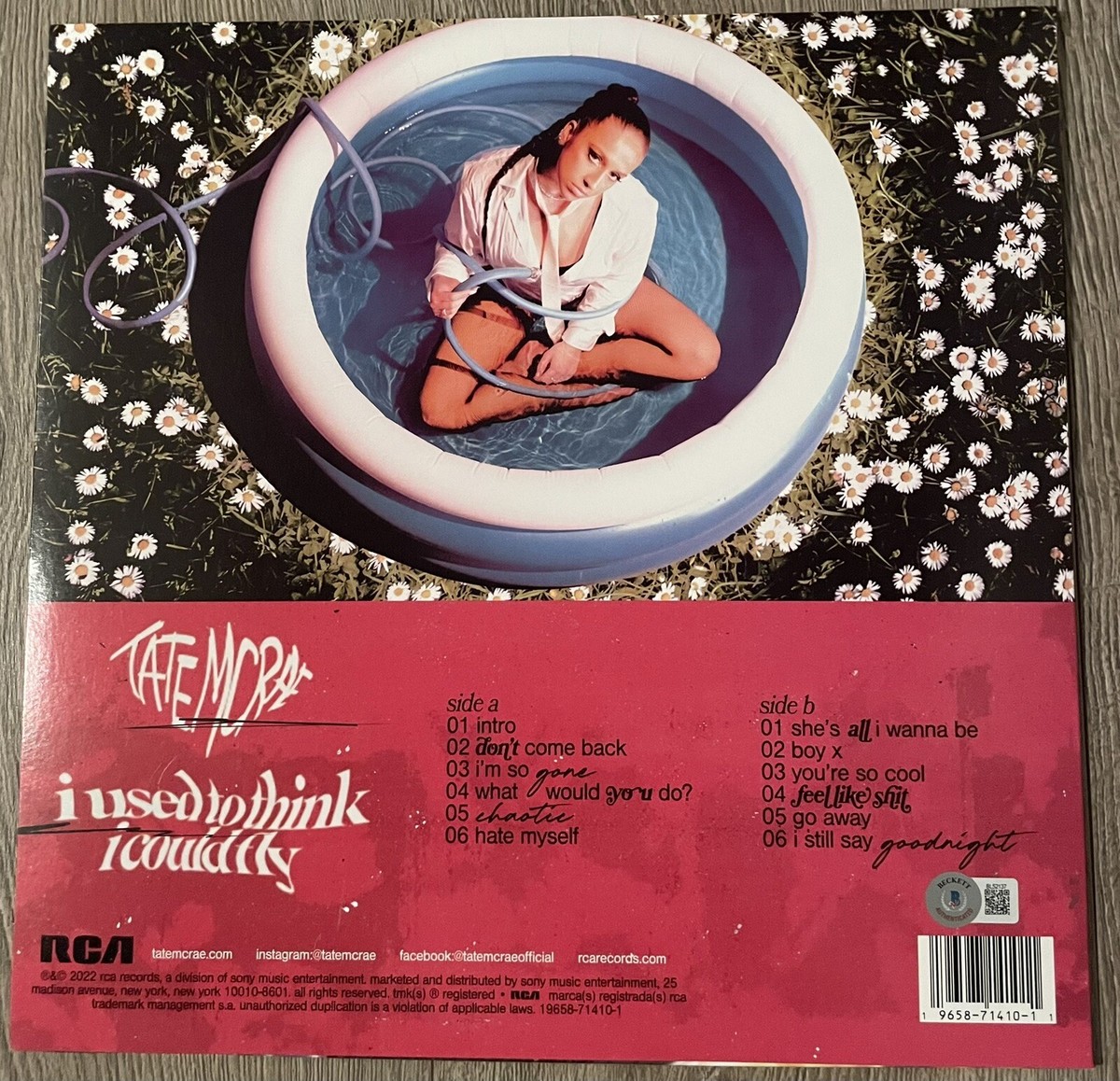 TATE MCRAE SIGNED I USED TO THINK I COULD FLY VINYL LP