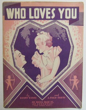 Who Loves You Davis/Coots 1936 Sheet Music