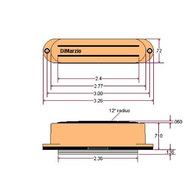 NEW DiMarzio DP182 Fast Track 2 Humbucking for Strat Size Pickup