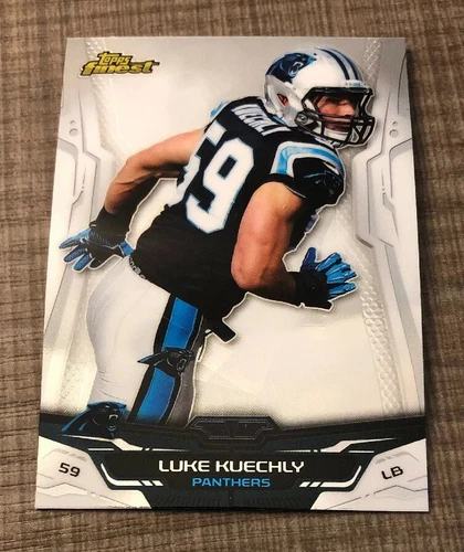 Luke Kuechly 2014 Topps Finest Panthers Card #51  *1921*