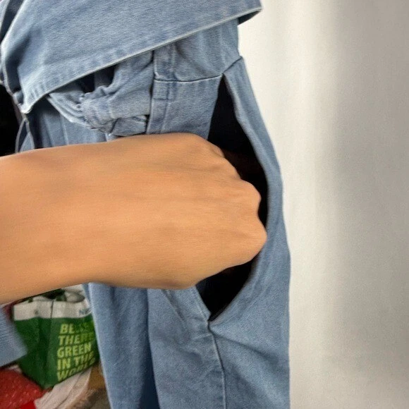 Abito Kate Spade Saturday in denim di cotone blu taglia S