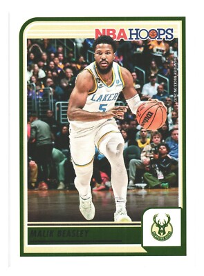 2023-24 NBA Hoops Basketball Milwaukee Bucks Malik Beasley